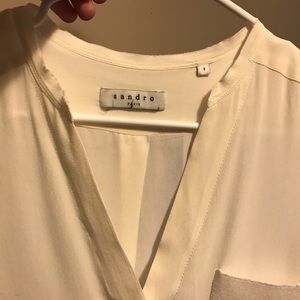 Sandro white blouse